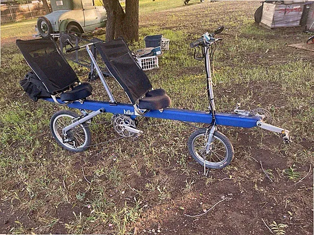 Bike E Tandem Recumbent Bike With Bike Hitch.. Buyer Responsible For Pickup And