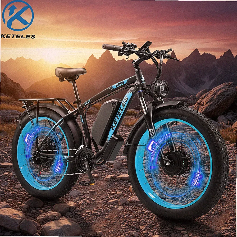Peak 4000W Dual Motor K800 Electric Bike 26" KETELES E-Bike 48V/1104WH for Adult