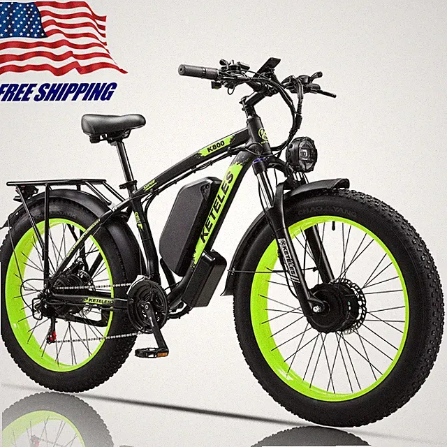 Peak 4000W Dual Motor K800 Electric Bike 26" KETELES E-Bike 48V/23Ah for Adults
